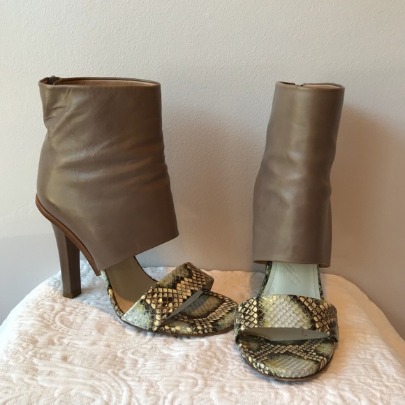 MAISON MARTIN MARGIELA Python Ankle Sandal Bootie - Picture 2 of 8